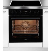 AEG Einbaubackofen "BCO35502BA", BEB355020M, mit Backauszug, Aqua-Reinigungsfunktion, SteamBake - Feuchtigkeitszugabe