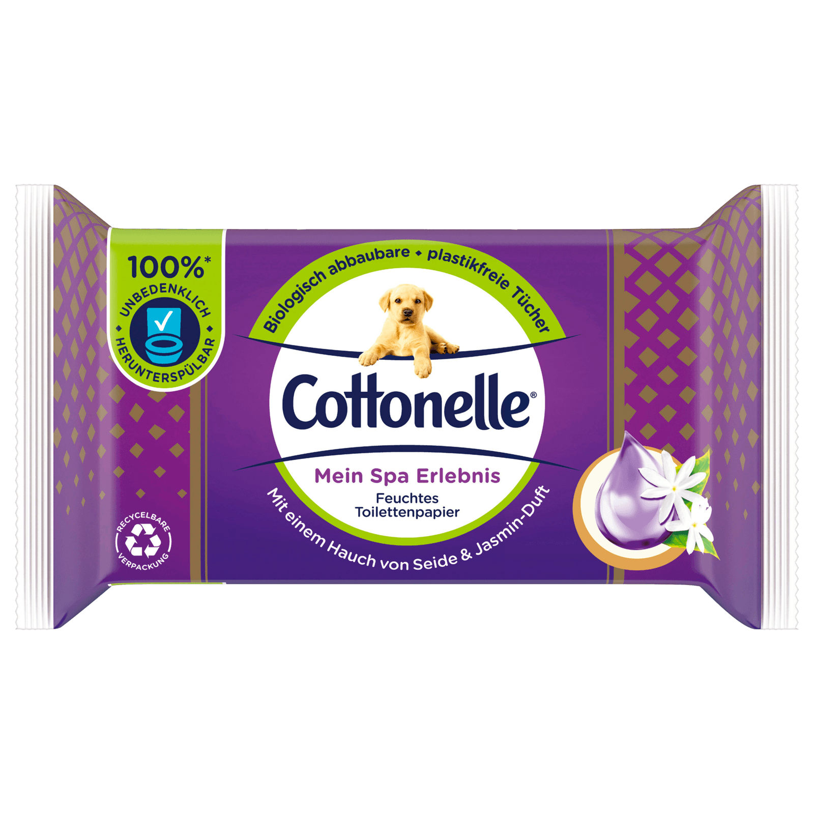 Cottonelle Feuchtes Toilettenpapier Spa Seide & Jasmin 42 Stück