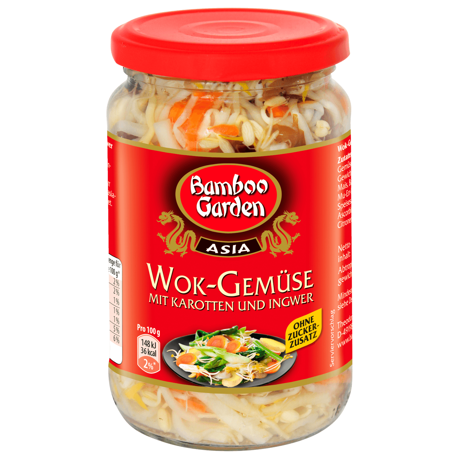 Bamboo Garden Wok-Gemüse Karotte Ingwer 180g