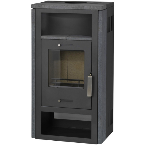 accente Kaminofen »Aldebaran«, Granitstein, 7 kW, BxHxT: 54,2 x 103,8 x 37 cm, rechteckig - grau