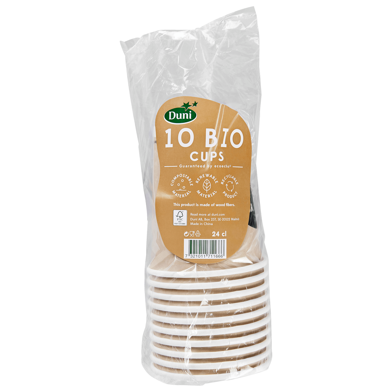 Duni Bio Pappbecher 24cl 10 Stück