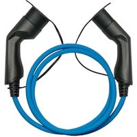Kabelmeister E-Auto-Ladekabel Mode 3, Typ 2 Stecker an Buchse, 16 A, 5 m, blau