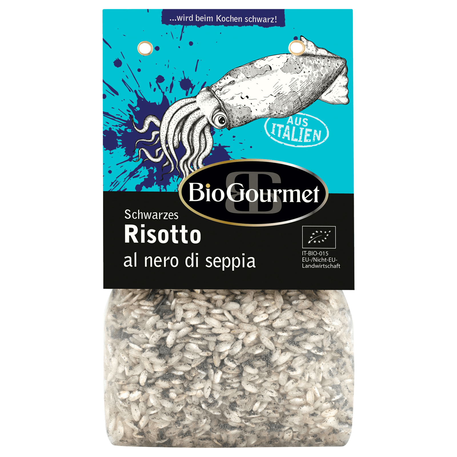 BioGourmet Bio Schwarzes Risotto al nero di seppia 250g