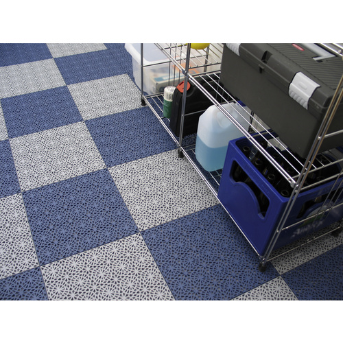 BERGO FLOORING Klick-Fliese »XL«, Breite: 38 cm Paket à 35 Stk. (ca. 5,05 m²) - blau