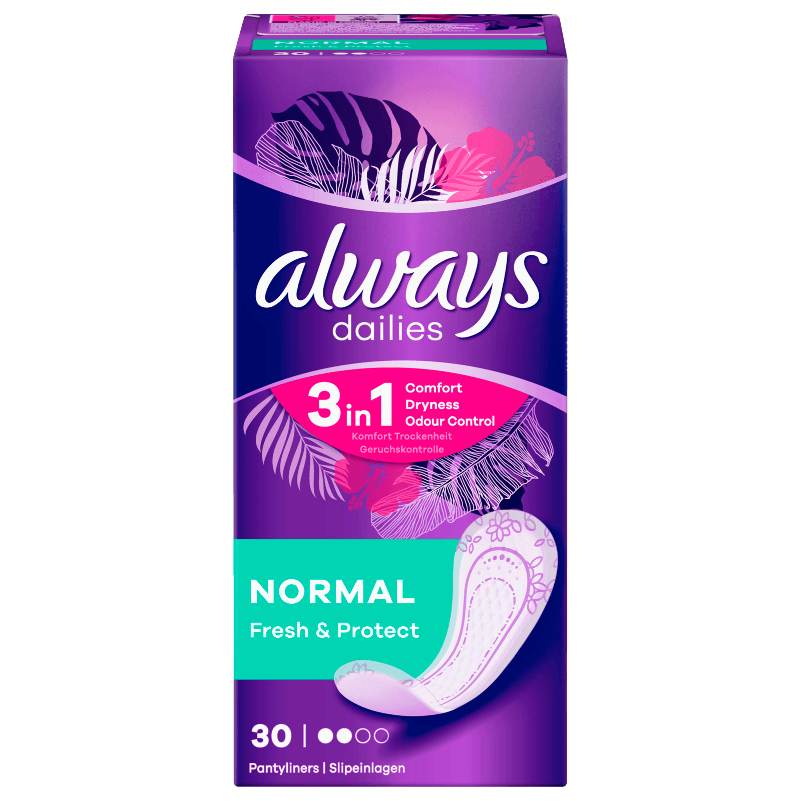 Always Slipeinlagen Fresh & Protect Normal 30 Stück