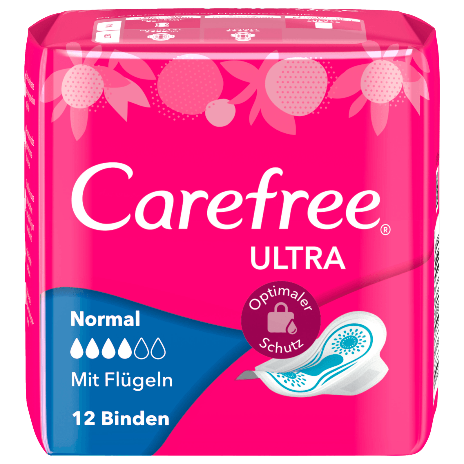 Carefree Ultra Binden Normal mit Flügeln 12 Stück