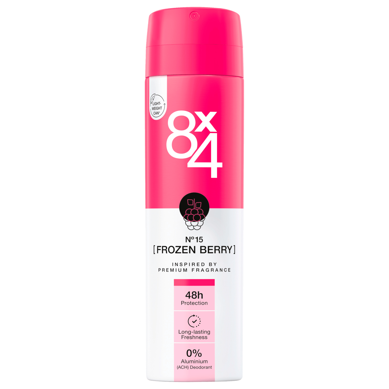 8x4 Deospray N°15 Frozen Berry 150ml