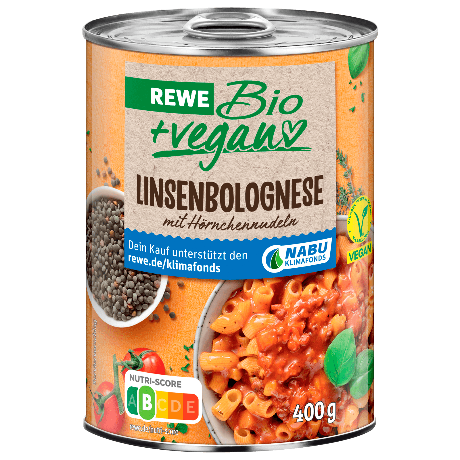 REWE Bio Linsenbolognese vegan 400g