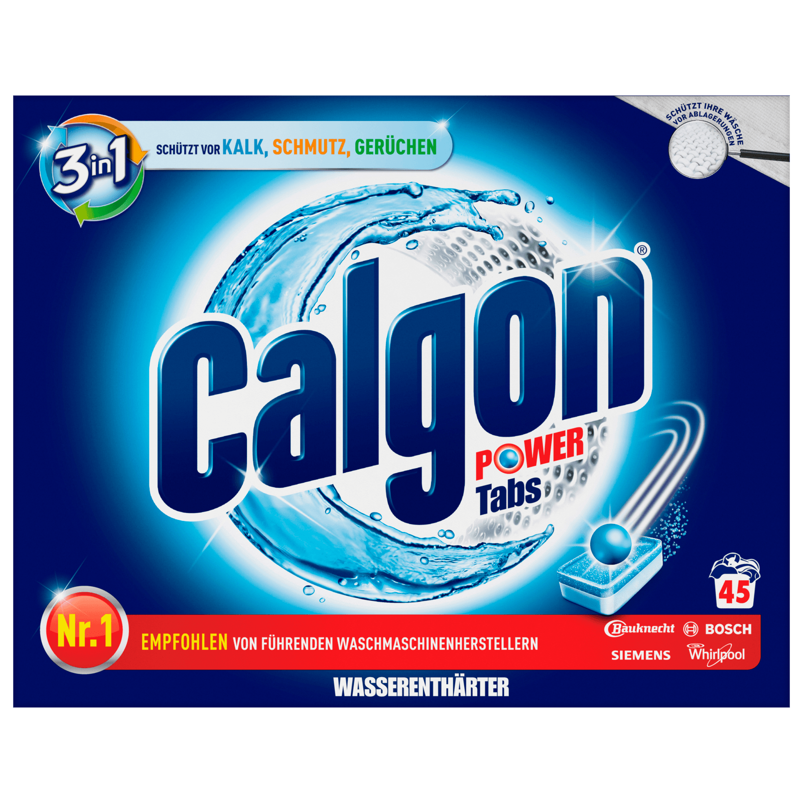 Calgon 3in1 Wasserenthärter Tabs 45 Stück