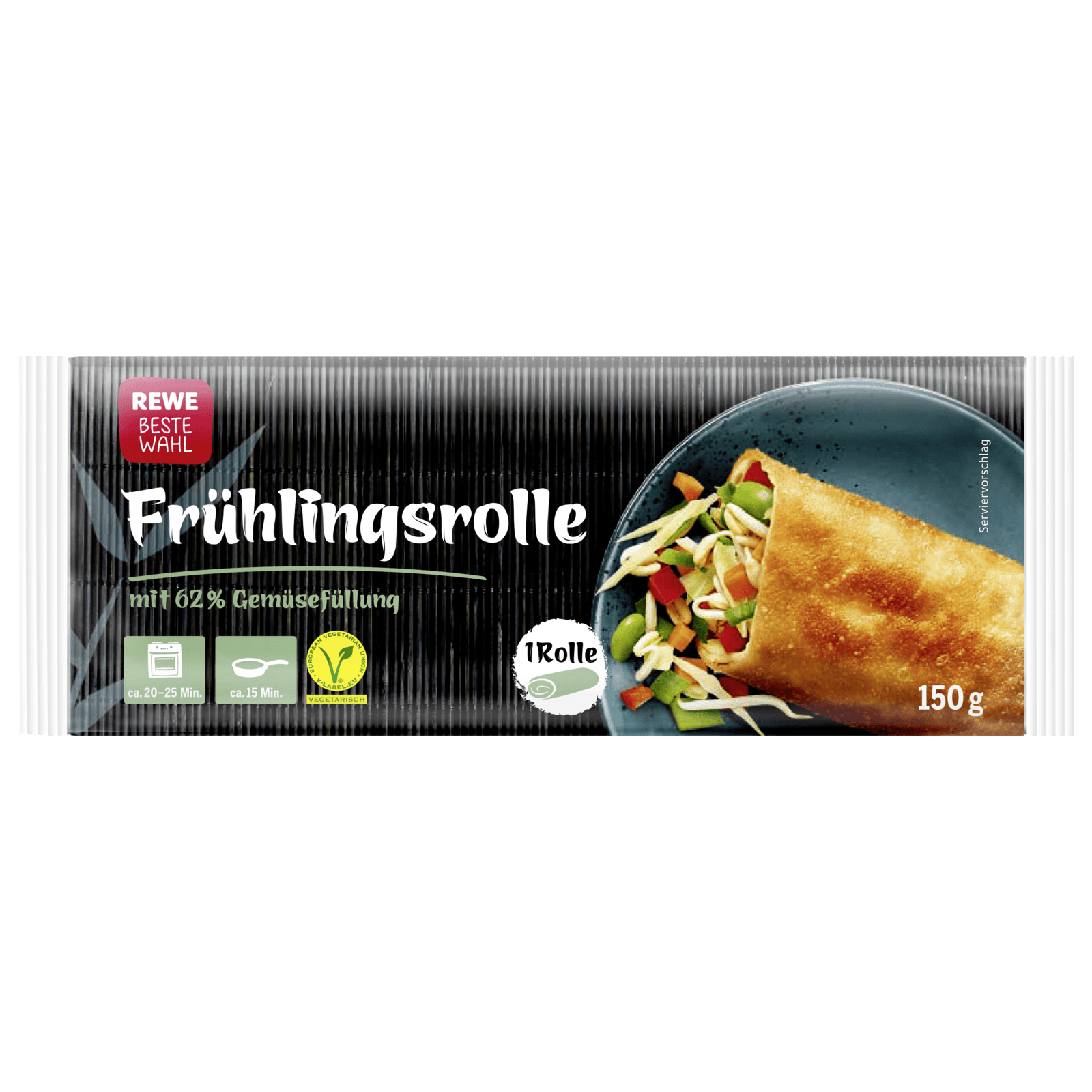 Frühlingsrolle mit Gemüsefüllung 150g