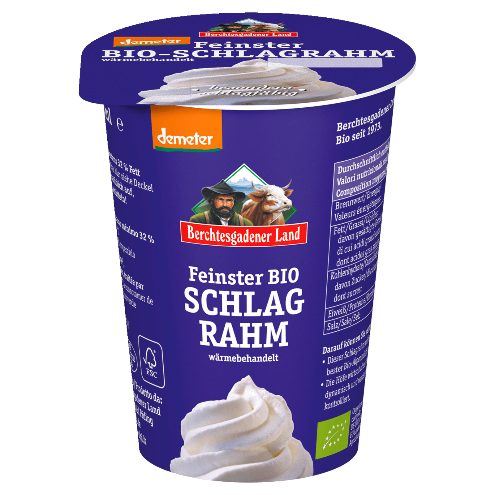 Berchtesgadener Land Bio Schlagrahm 32% 200g