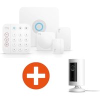 RING Alarm Security Kit 2. Generation, 5-teilig + Ring Indoor Cam, weiß