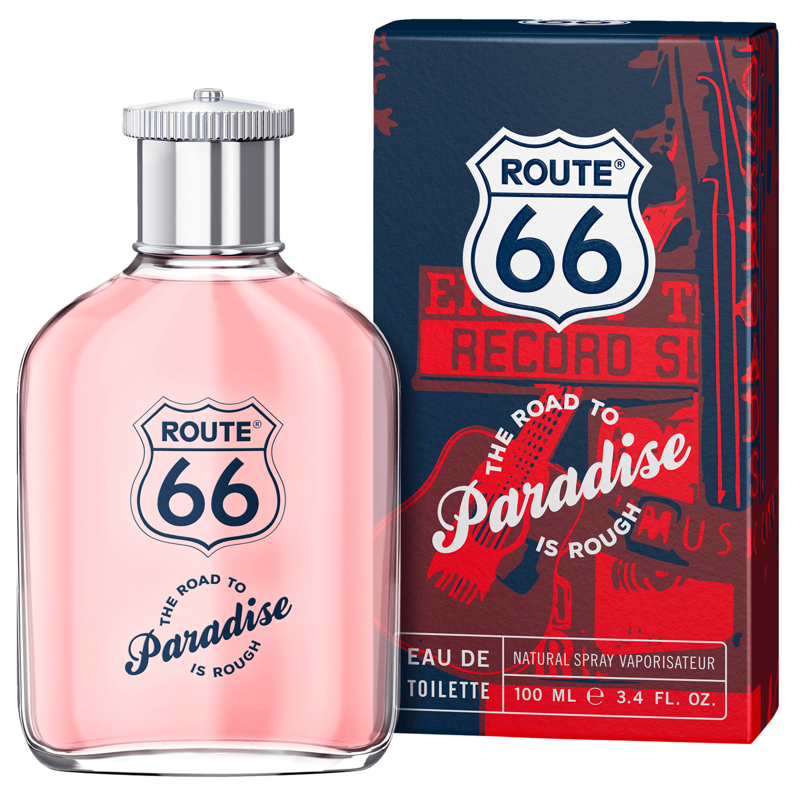 Route 66 The Road to Paradise is Rough Eau de Toilette 100ml