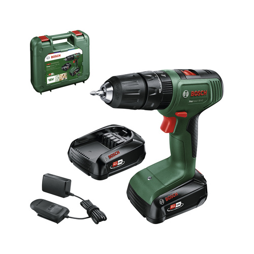 BOSCH HOME & GARDEN Akku-Schlagbohrer »EasyImpact 18V-40«, inkl. 2x 1,5Ah Akku und Ladegerät - gruen