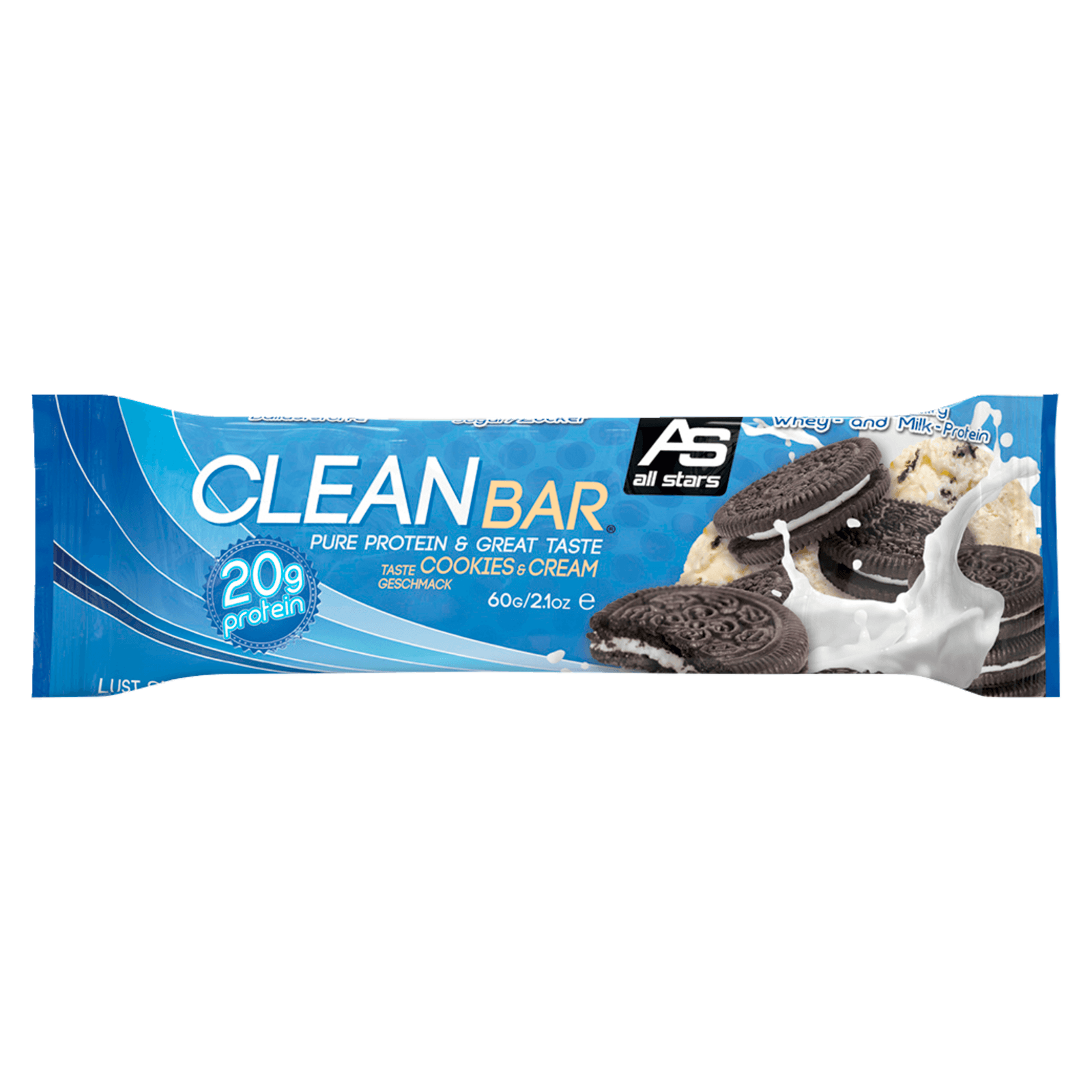 All Stars Clean Bar Pure Protein Cookies & Cream 60g