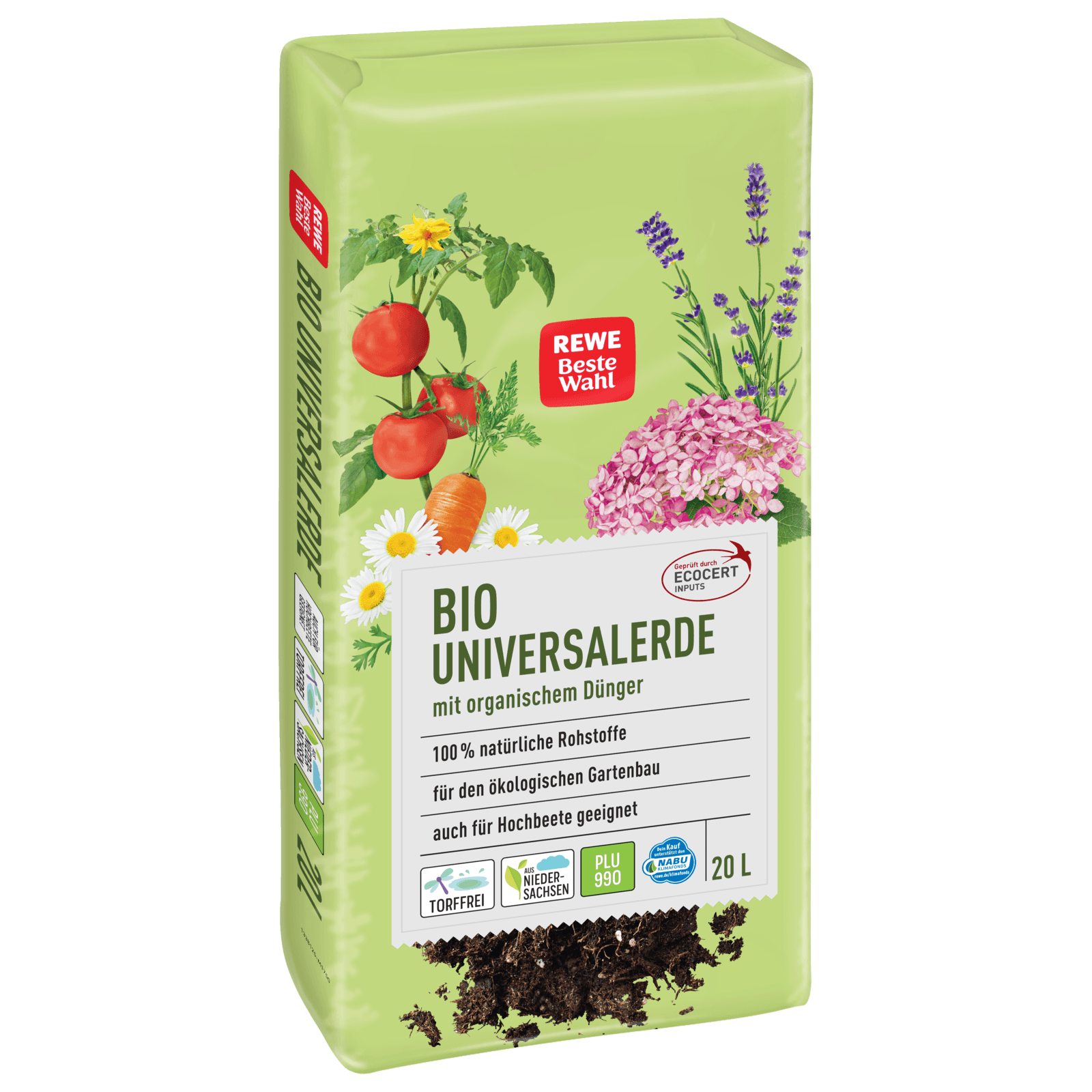 REWE Beste Wahl Bio Blumenerde 20l