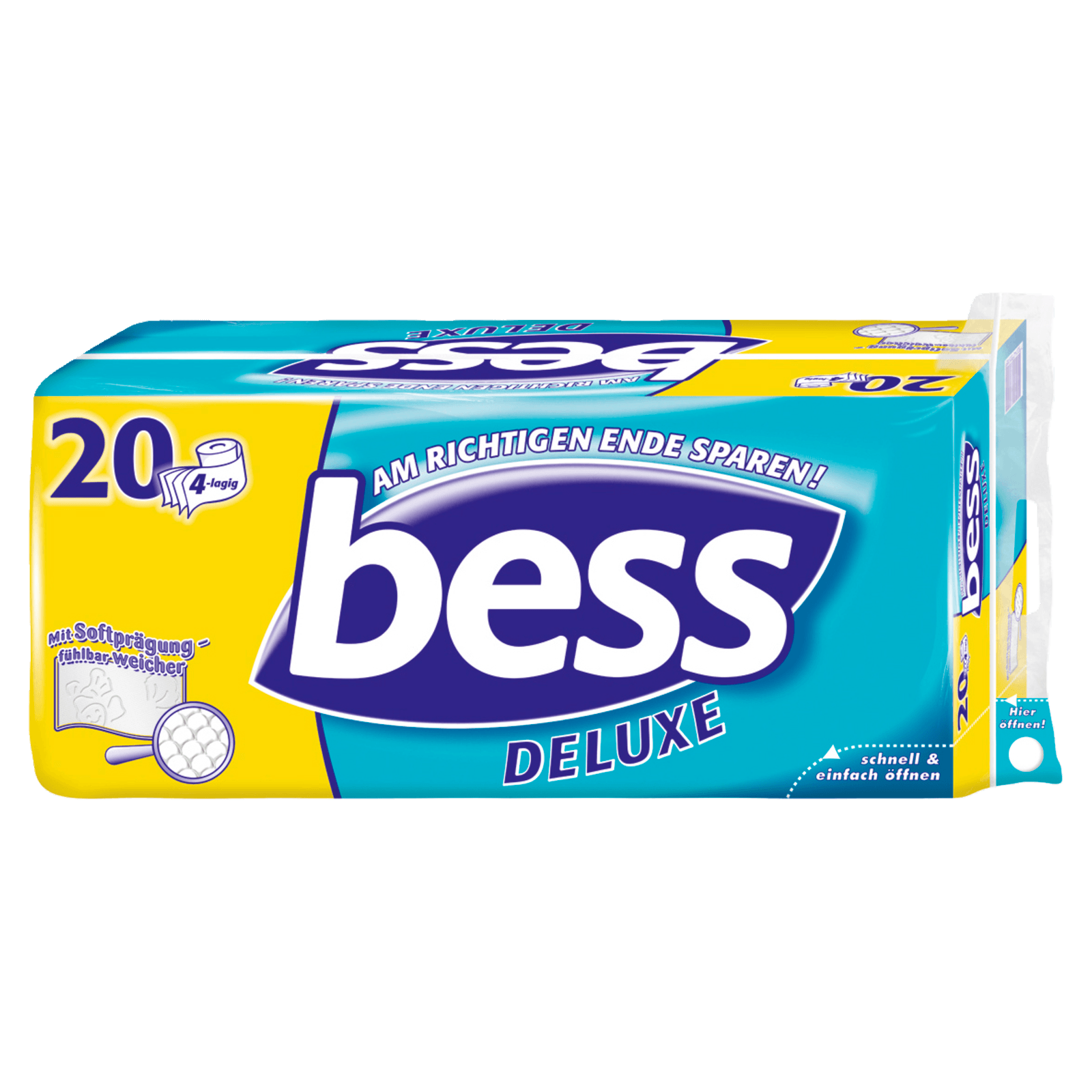 Bess Deluxe Toilettenpapier 4-lagig 20x150 Blatt