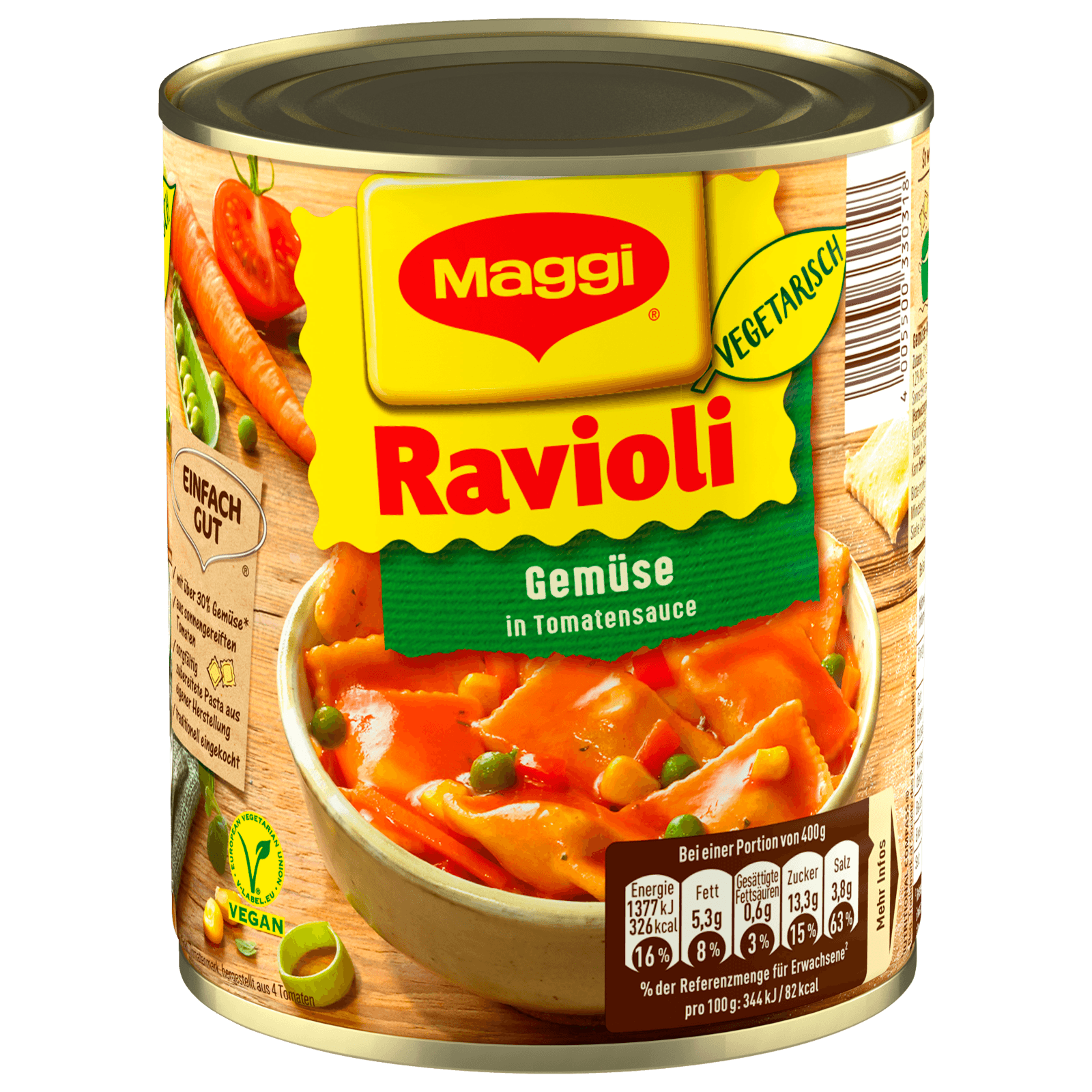 Maggi Ravioli Gemüse in Tomatensauce vegetarisch 800g