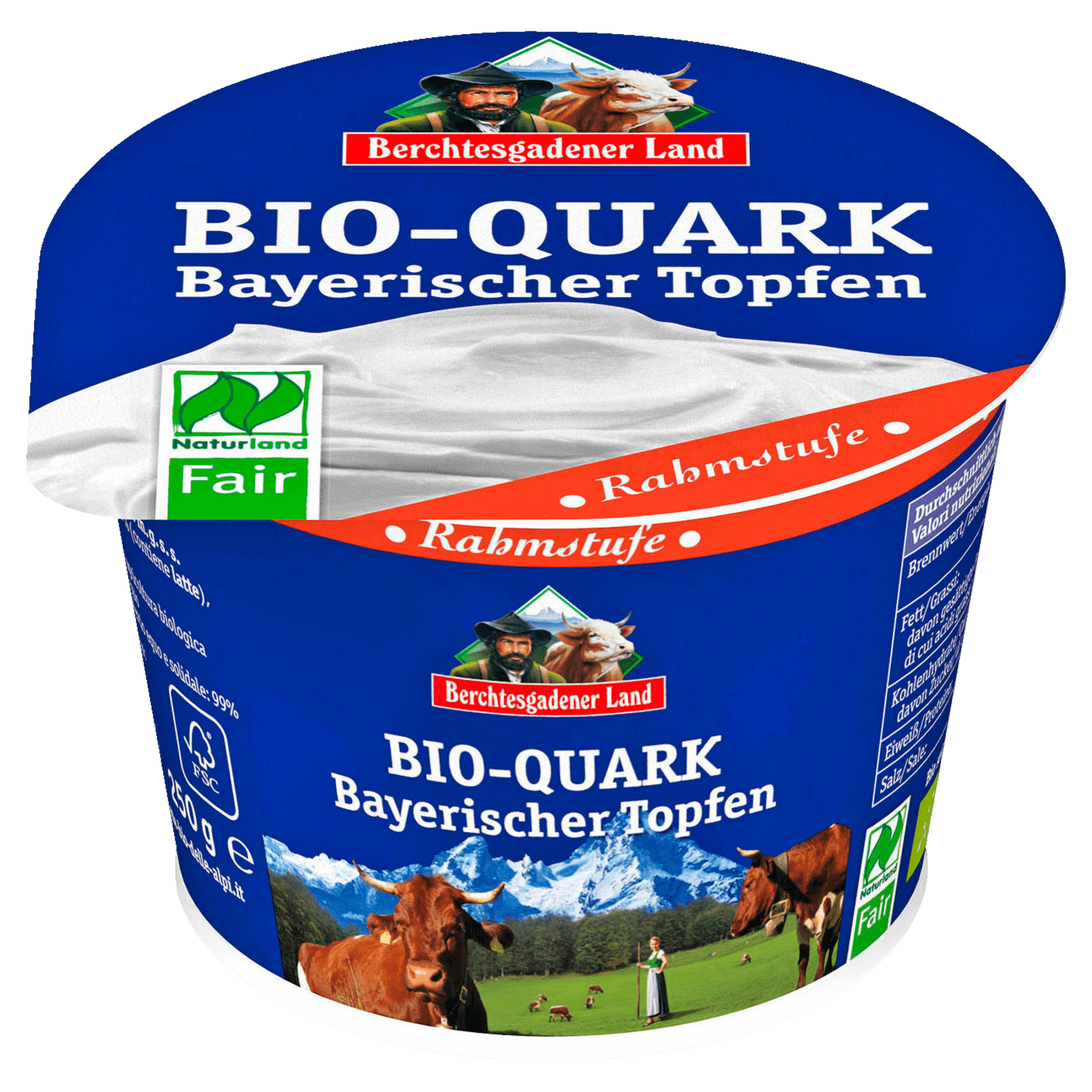 Berchtesgadener Land Bio-Quark Bayerischer Topfen Rahmstufe 250g