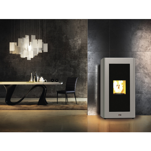 BLAZE Pelletofen »Rock«, 18,5 kw, WiFi-fähig, BxHxT: 62 x 110 x 58 cm - weiss