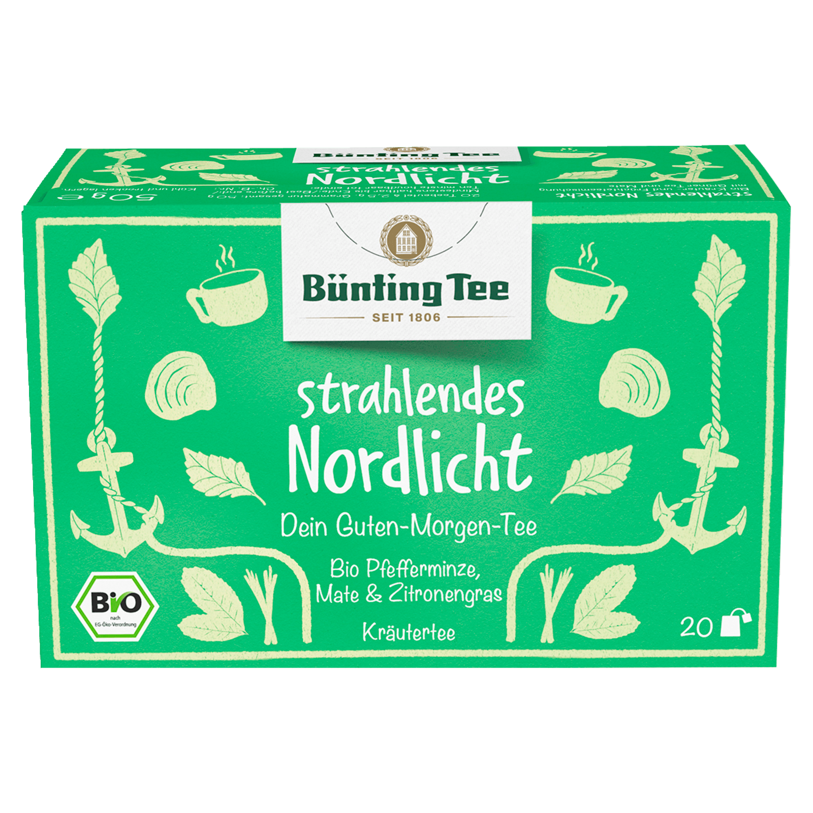 Bünting Tee Bio Kräutertee strahlendes Nordlicht 50g, 20 Beutel