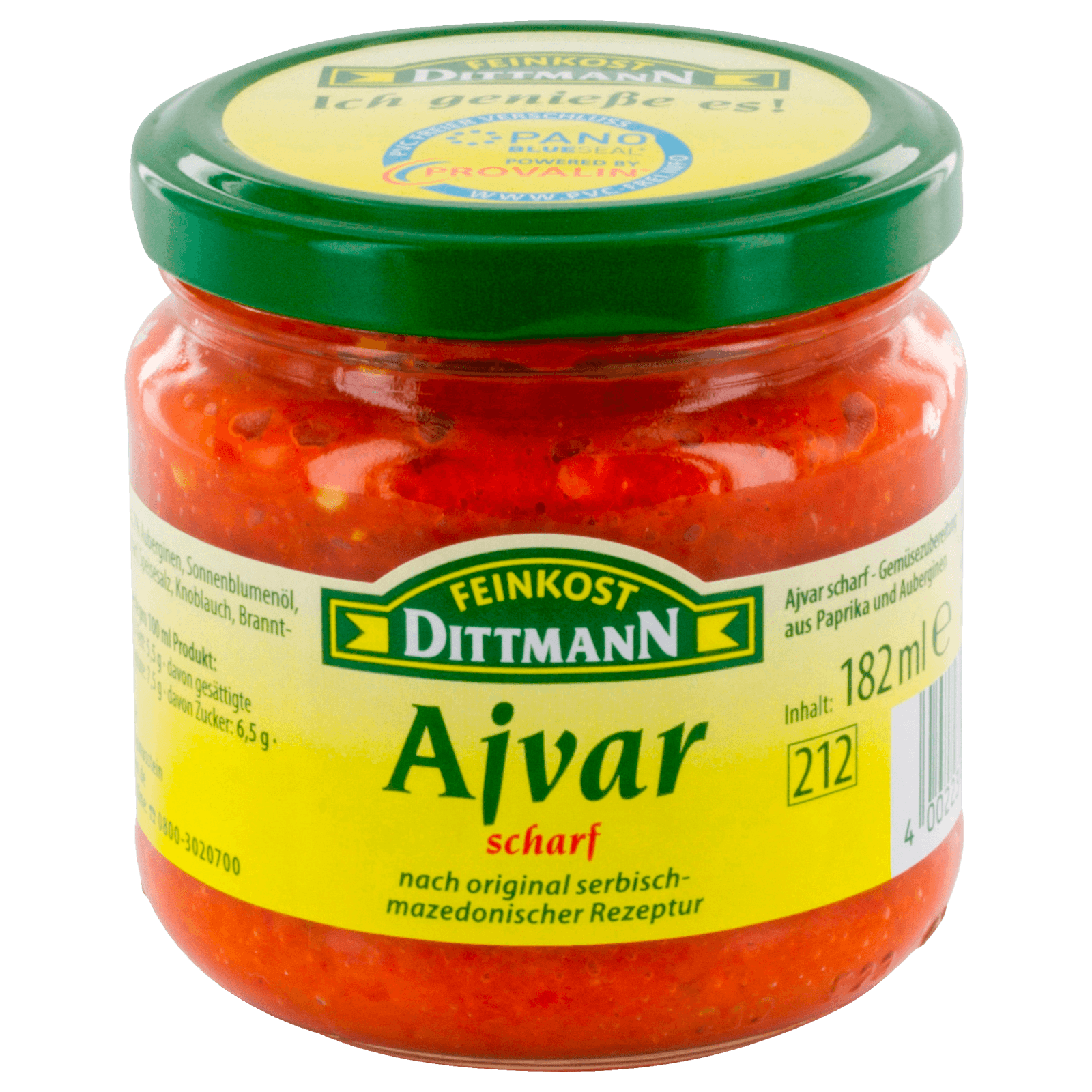 Feinkost Dittmann Ajvar scharf 182ml