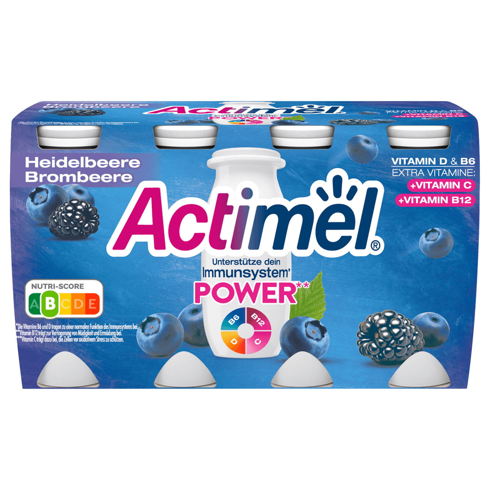 Danone Actimel Drink Heidelbeere-Brombeere 8x100g