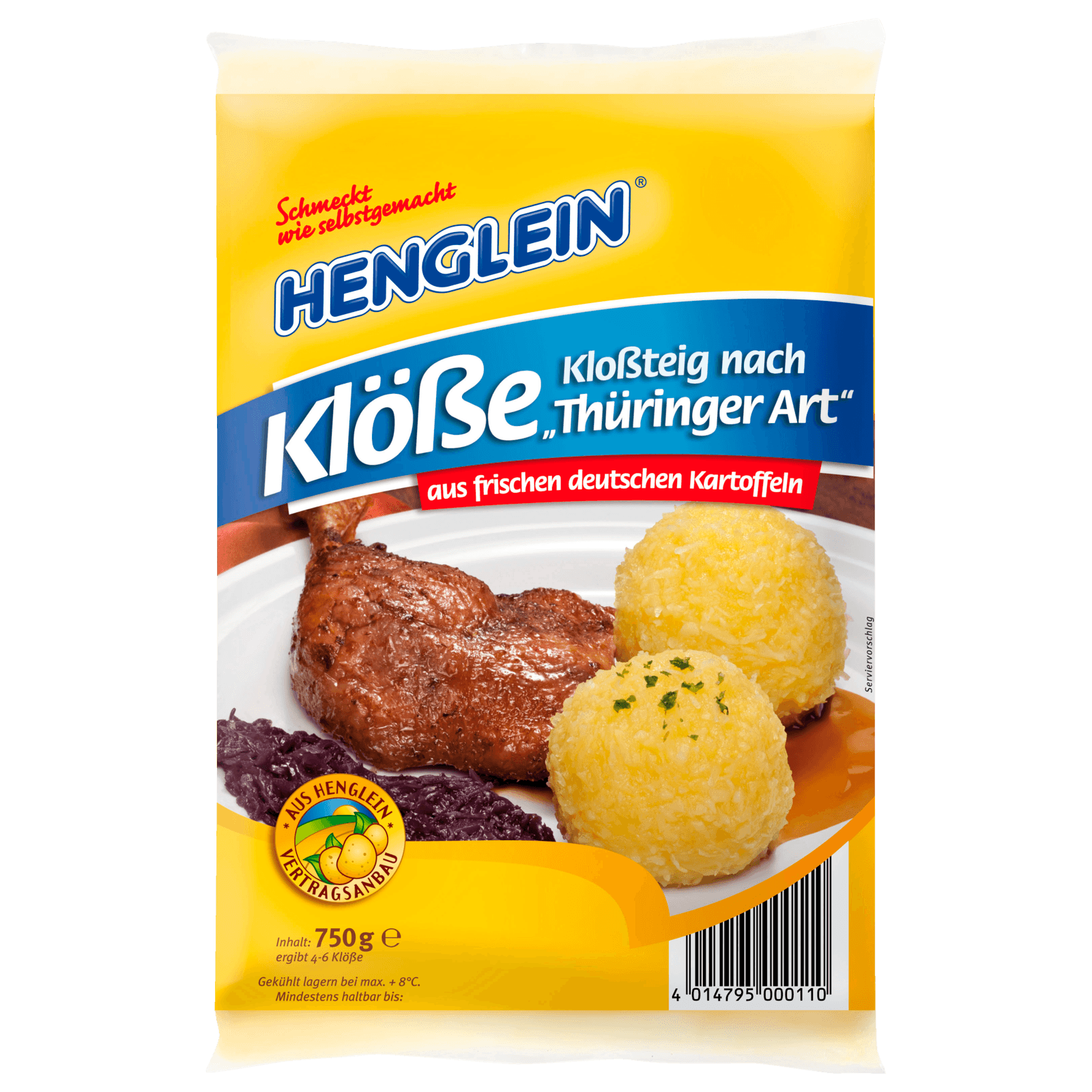 Henglein Kloßteig Thüringer Art 750g