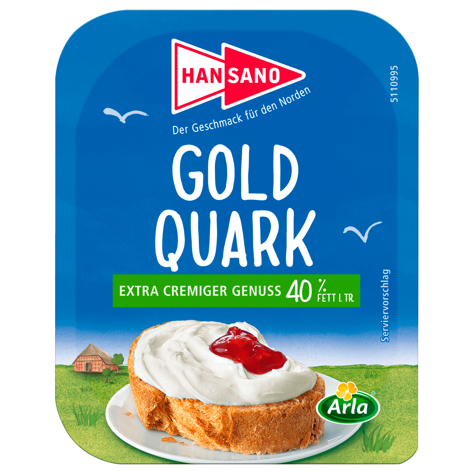 Hansano Gold-Quark 40% Fett i.Tr. 250g