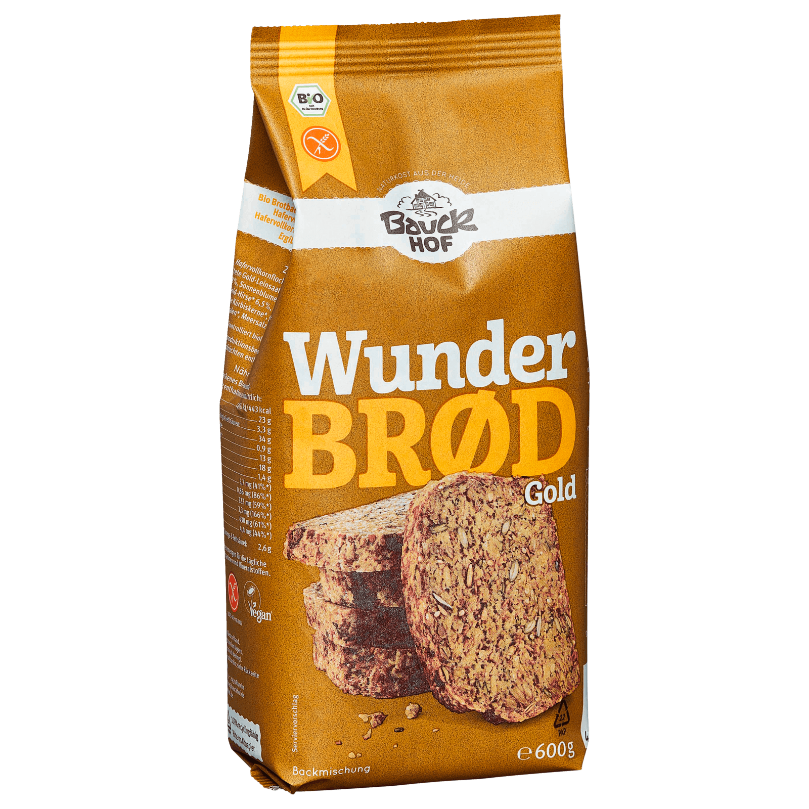 Bauckhof Bio Wunder Brød Gold 600g