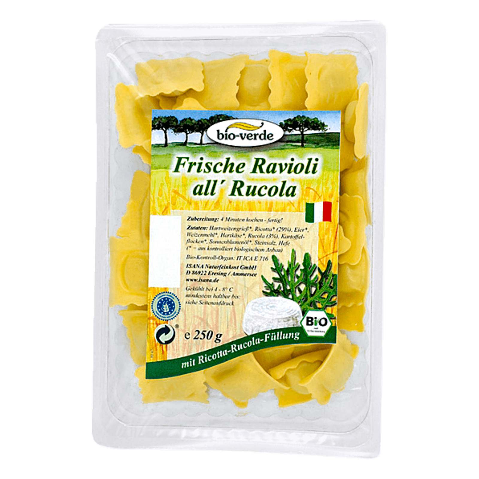 Bio Verde Ravioli all Rucola 250g