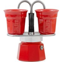 BIALETTI Espressokocher "Mini Express", 0,09 l Kaffeekanne, (1 Espressokocher Mini Express + 2 Espressobecher, 90 ml)