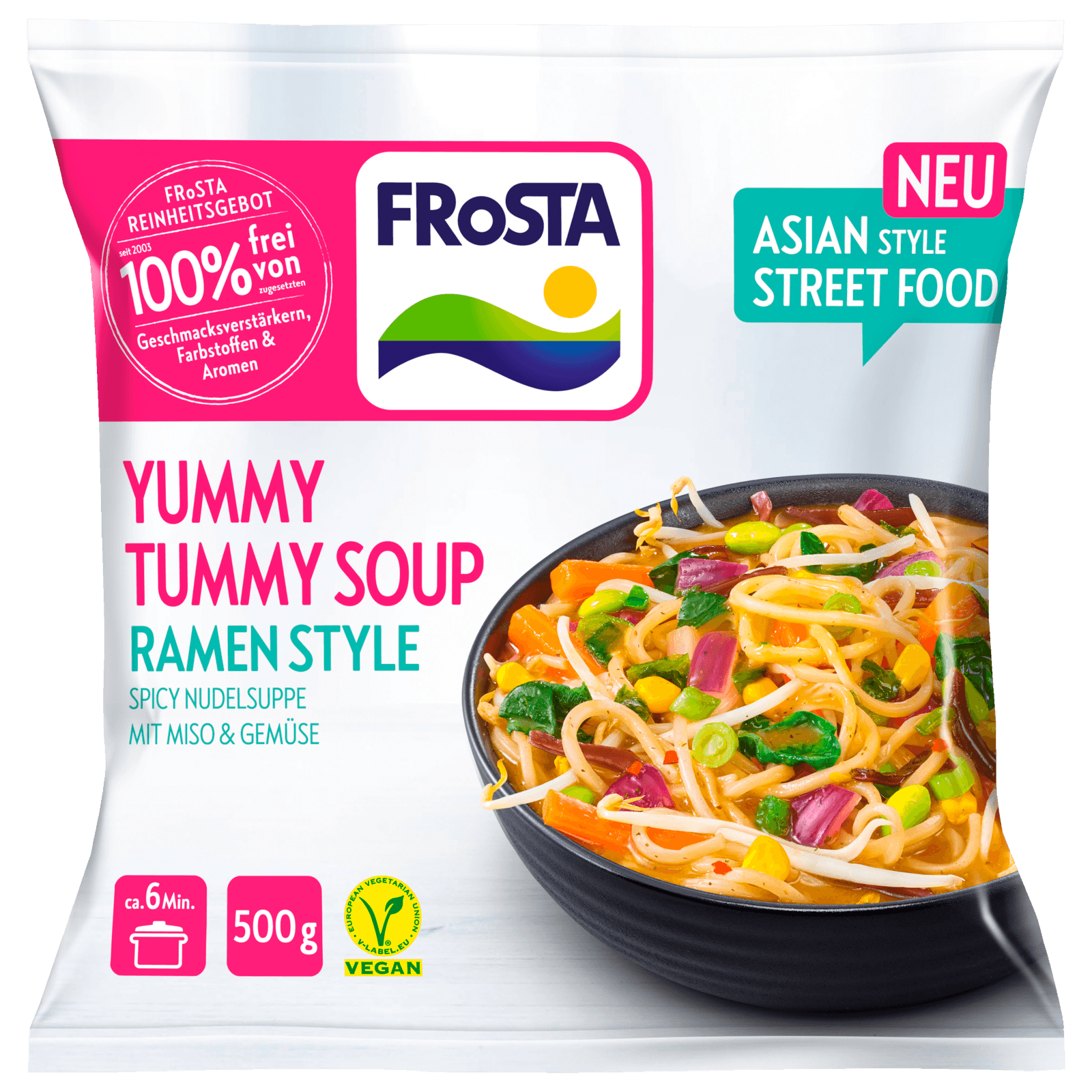 Frosta Yummy Tummy Soup Ramen Style vegan 500g