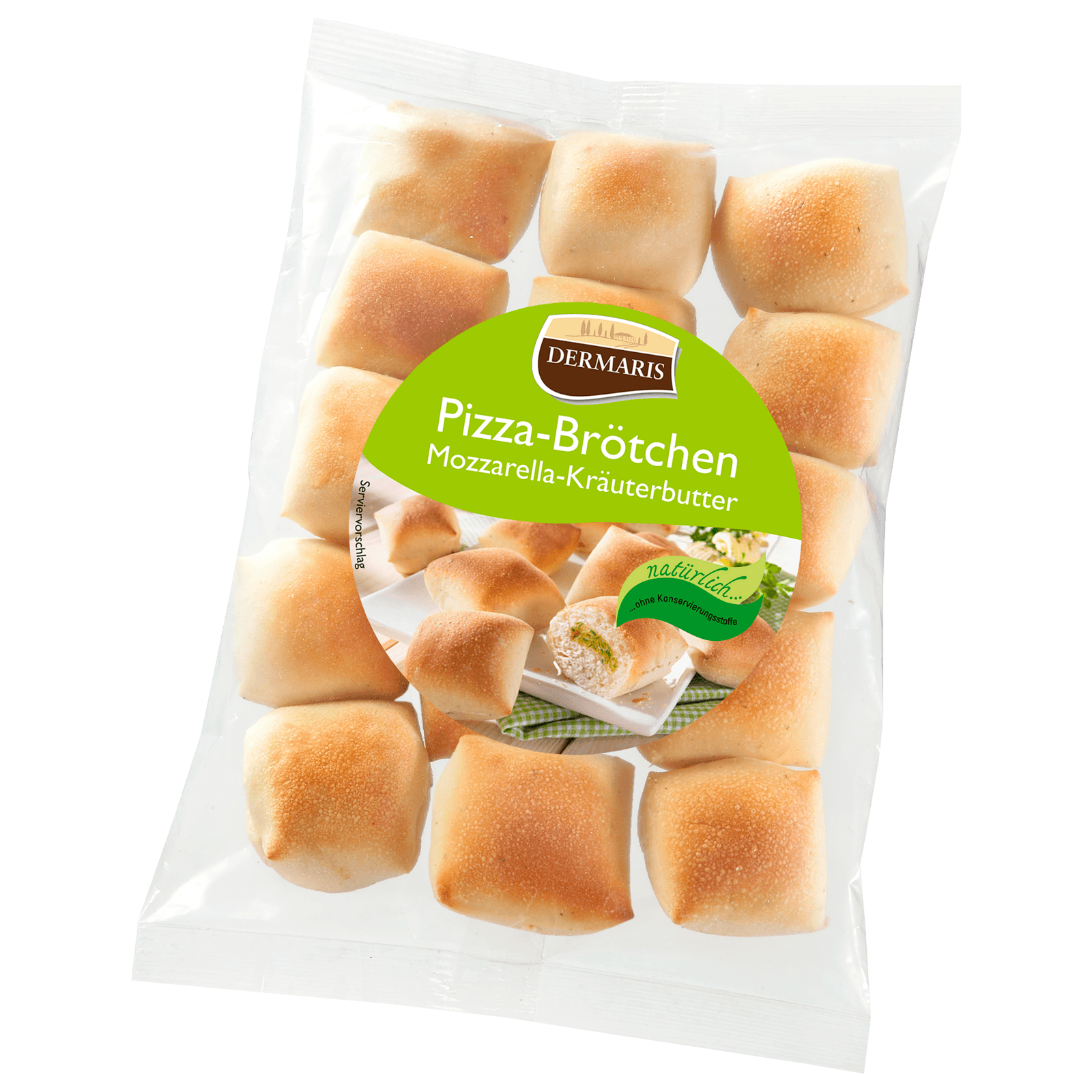 Dermaris Pizza-Brötchen Mozzarella-Kräuter 250g