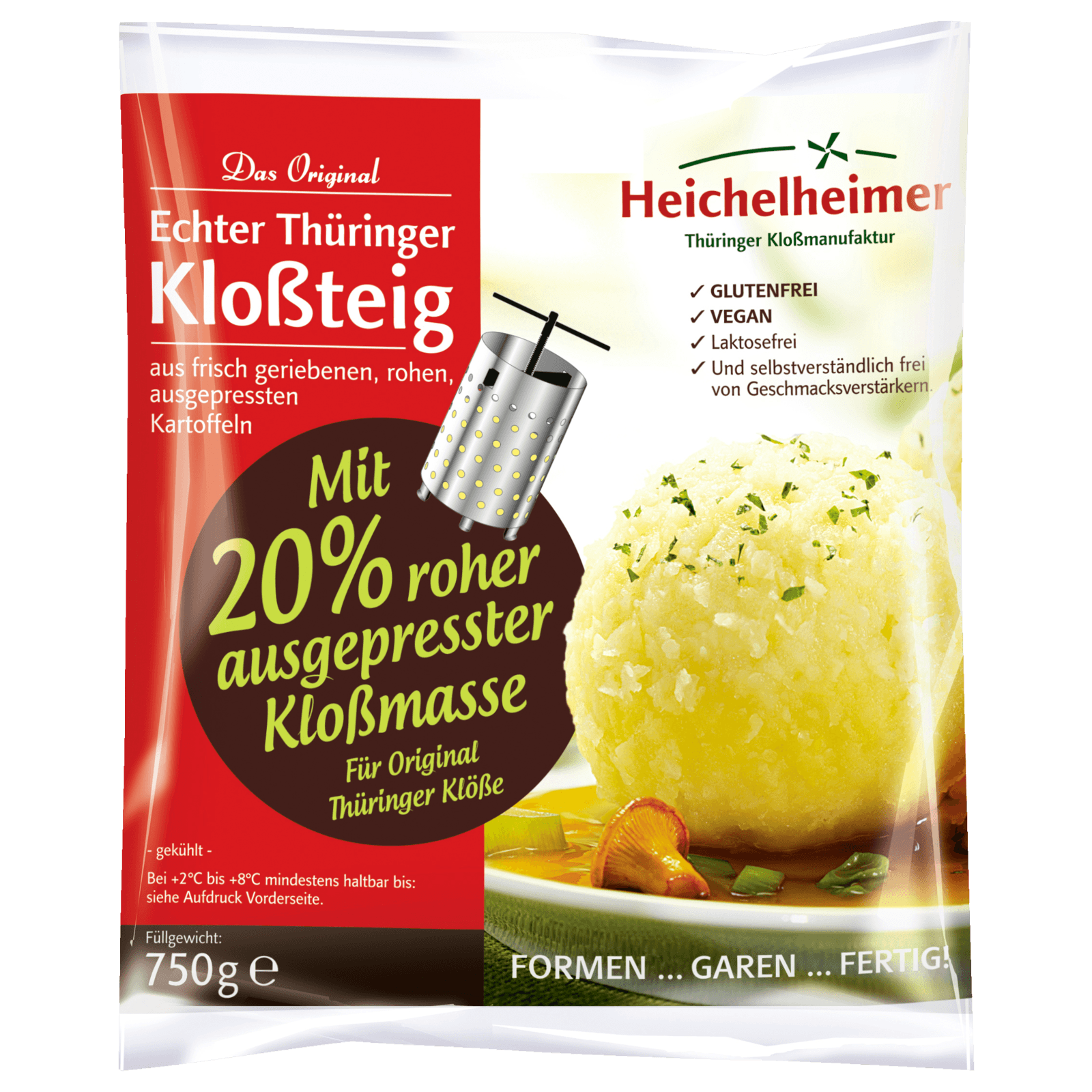 Heichelheimer Thüringer Kloßteig 750g