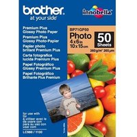 Brother BP71GP50 Fotopapier-A6, Paket mit 50 Blatt, 260 g/qm