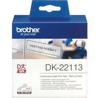 Brother DK-22113 Endlosetiketten (Film) – transparent, 62 mm x 15,24 m