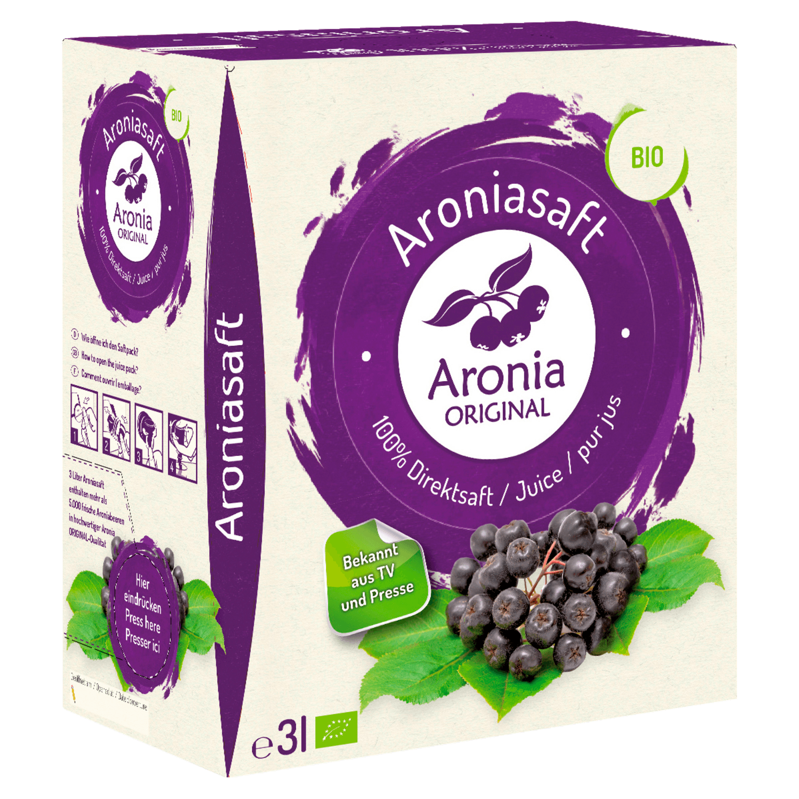 Aronia Original Bio Aroniasaft 3l