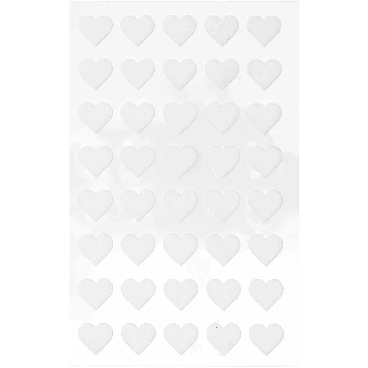 Paper Poetry Filzsticker Herzen klein 1 Blatt weiß