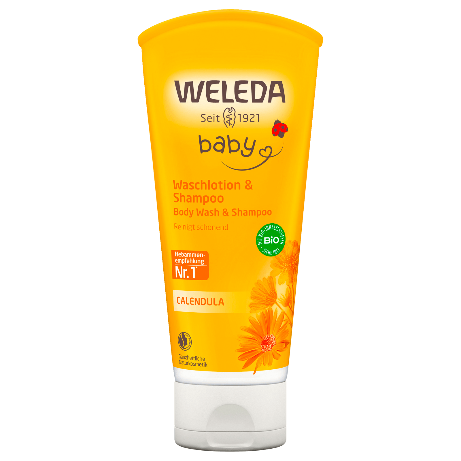 Weleda Baby Waschlotion & Shampoo Calendula 200ml