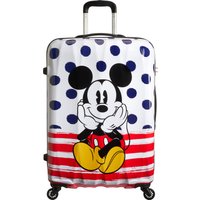 American Tourister Hartschalen-Trolley "Disney Legends, Mickey Blue Dots, 75 cm", 4 Rollen