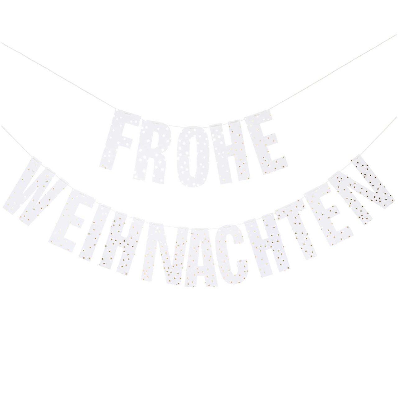 Paper Poetry Girlande Frohe Weihnachten 3m Hot Foil