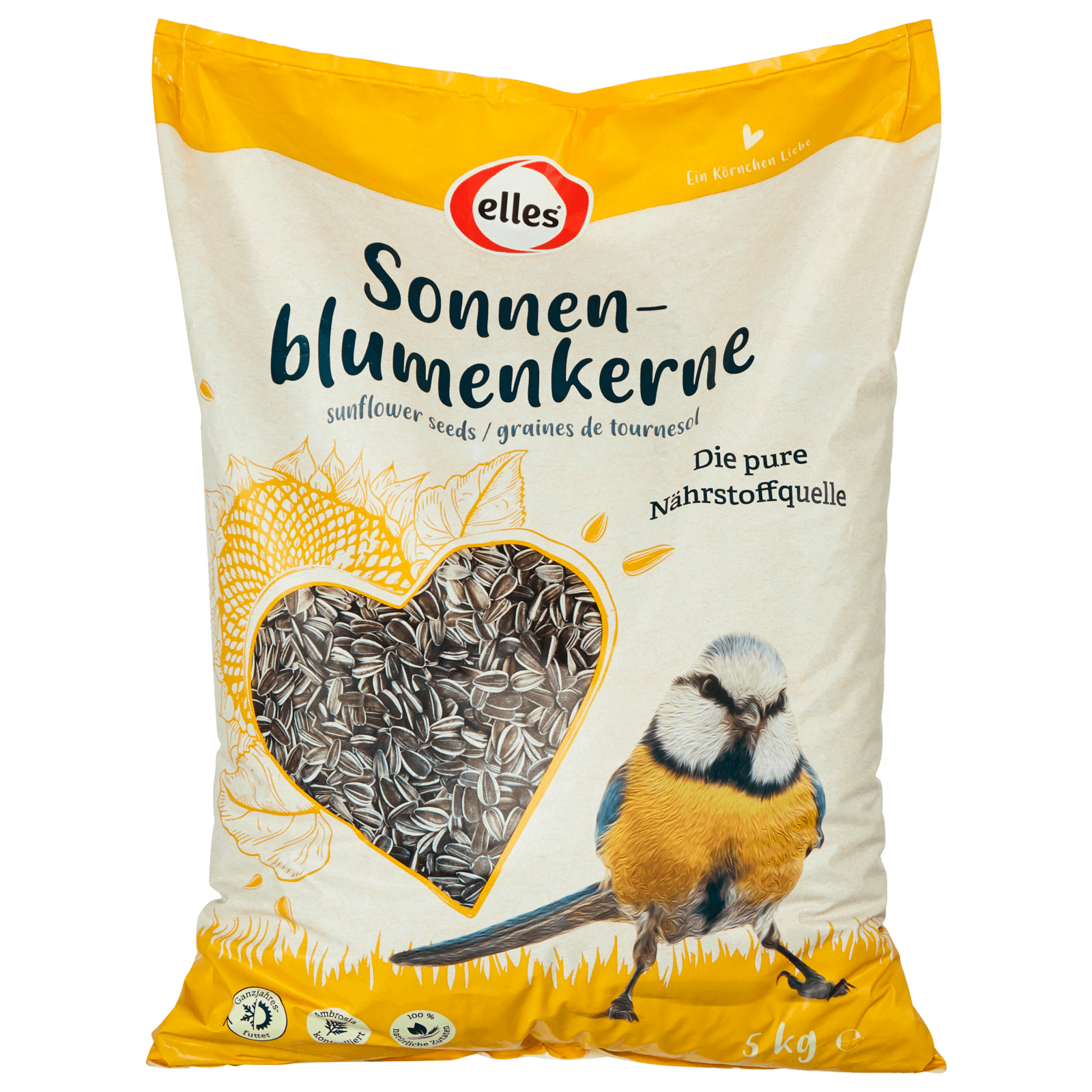 Elles Wildvogelfutter Sonnenblumenkerne 5kg