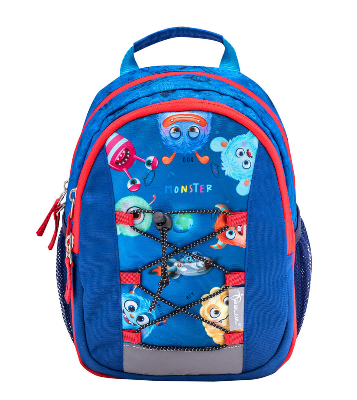 Belmil Kindergartenrucksack Mini Kiddy Cool Monsters blau