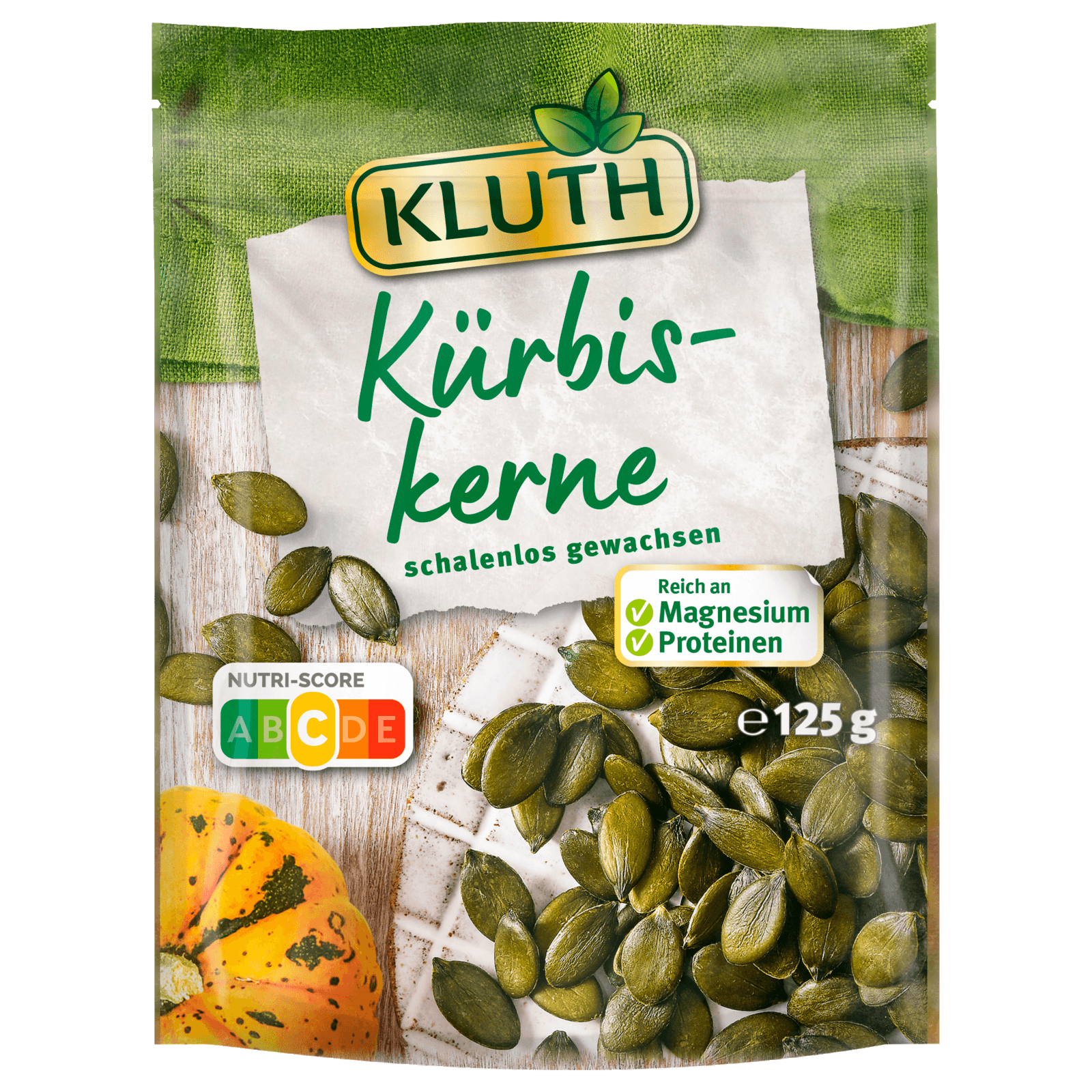 Kluth Kürbiskerne schalenlos 125g