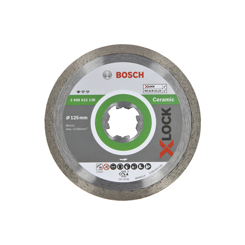 BOSCH Diamanttrennscheibe Standard for Ceramic 125 x 22,23 x 1,6 x 7