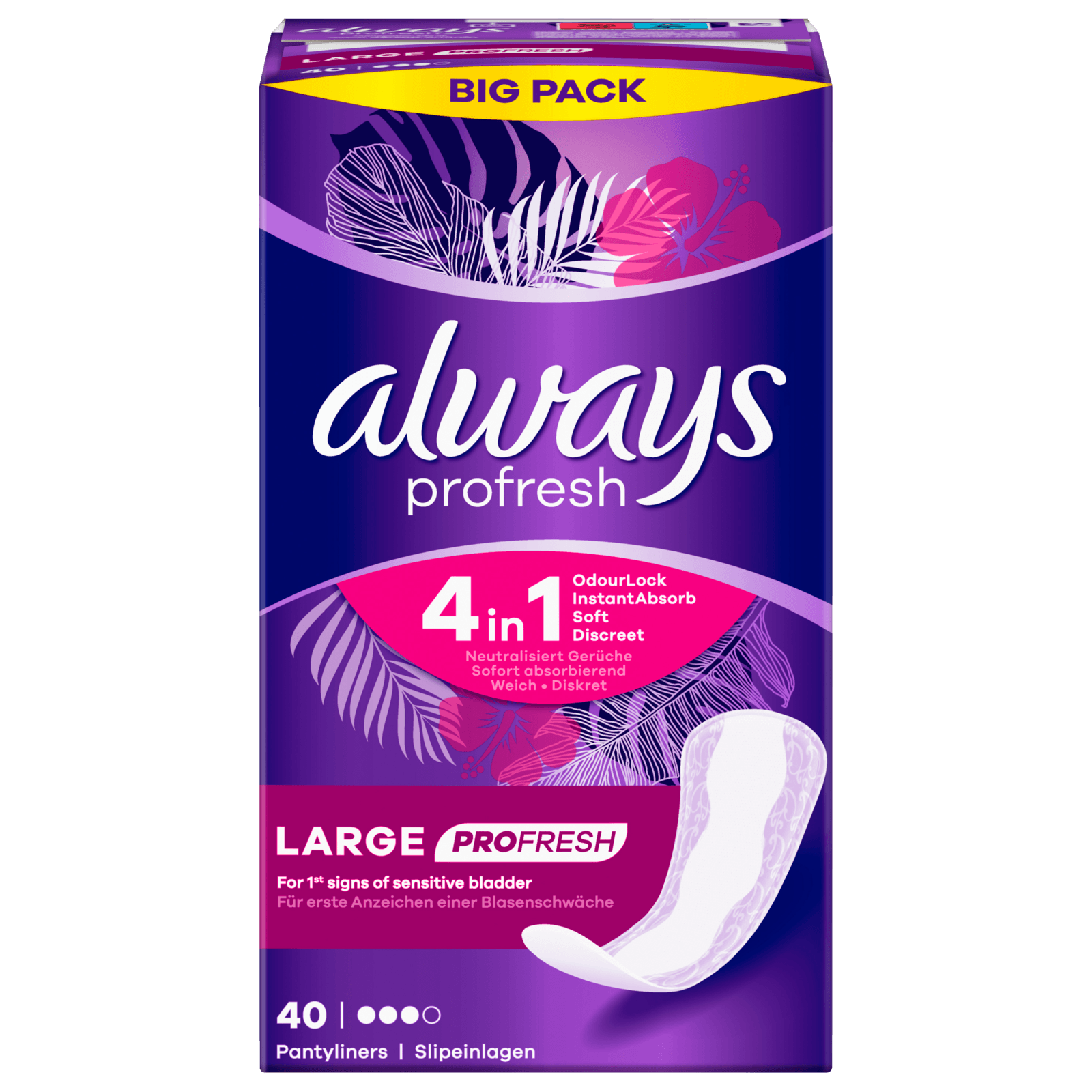 Always Slipeinlagen Profresh Large 40 Stück