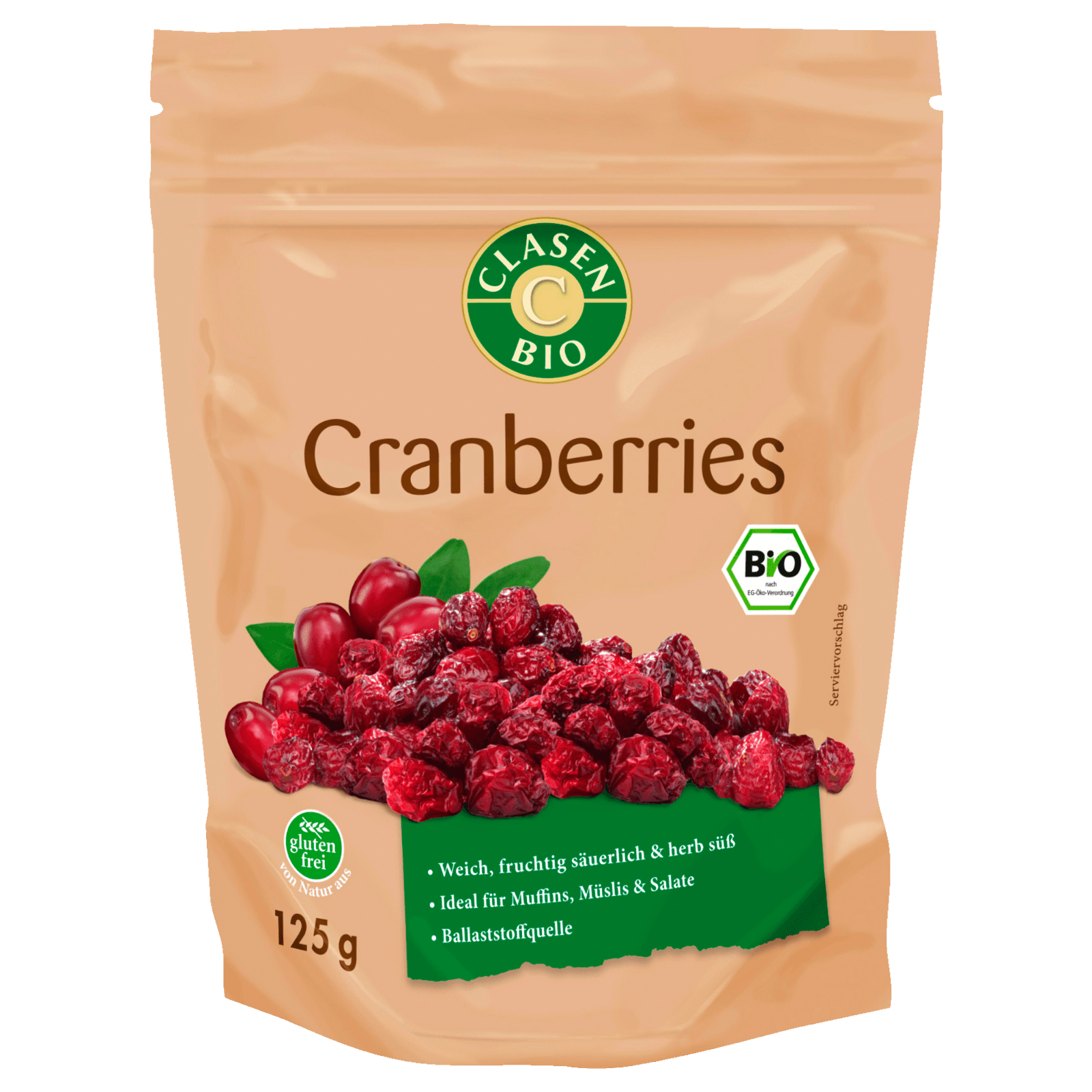 Clasen Bio Cranberries getrocknet 125g