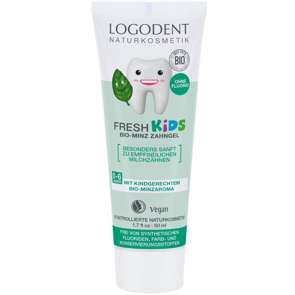 Logona  Logona Fresh Kids Bio-Minz Zahngel ohne Fluorid Zahnpasta 50.0 ml