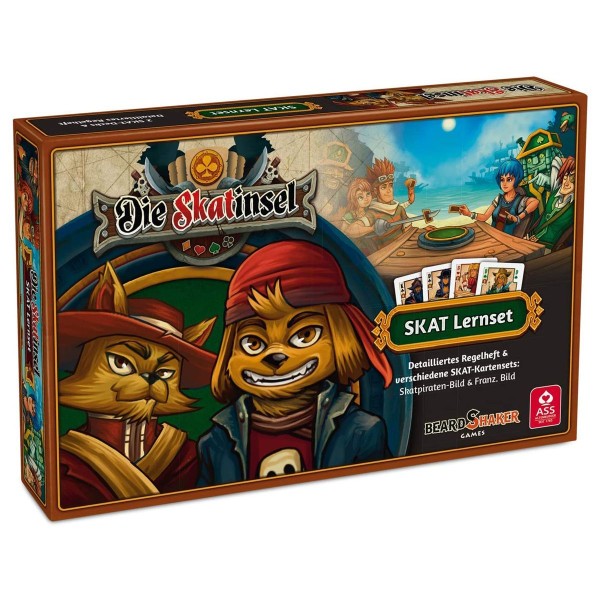 ASS 22505301 - Beard Shaker Games - Skat-Lernset, die Skatinsel